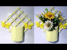 Diy Crafts Wall Hanging Flower Vase