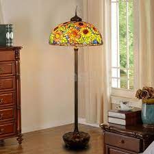 Sunflower Stained Glass Floor Lamp
