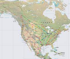 System was shut by a cyberattack on friday, and by sunday some minor conduits had been reopened while the main lines remained. North America Pipelines Map Crude Oil Petroleum Pipelines Natural Gas Pipelines Products Pipelines