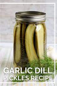 homemade garlic dill pickles