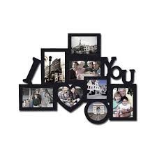 It offers you brilliant photo collage templates & layouts, backgrounds and make beautiful photo collages to tell your own story in a unique way on social media and grab even more attention quickly. Buy Supvox Wall Photo Frames Wood I Love You Collage Picture Frames For Home Decor Black Online At Low Prices In India Amazon In