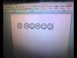 how to make smiley frowny faces on