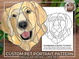 Custom Pet Pattern Stained Glass