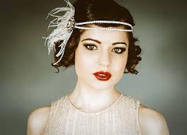 characteristic 1920s flapper style