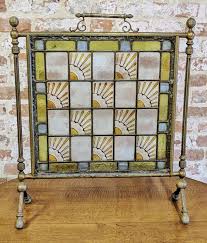 Stained Glass Brass Screen
