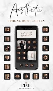 See more ideas about golden buttons, royalty free icons, website icons. App Icon Aesthetic Black Rose Gold App Icon Homescreen Iphone Homescreen