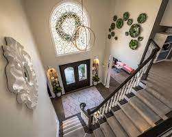 two story foyer transitional entry