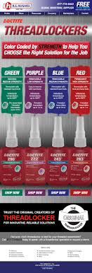 Loctite Threadlockers Color Coded By Strength To Help You