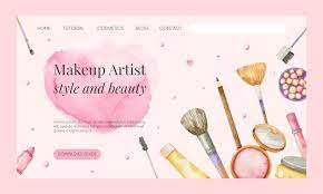 watercolor makeup s landing page