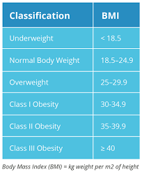Bmi Classification Chart 01 Ayogo Health Inc
