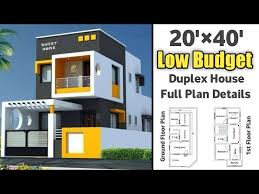 20 By 40 Budget Duplex House Design