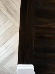 contrasting wood floors next to each other