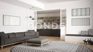Minimalist Living Room With Sofa Big