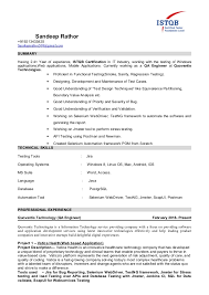Maybe you would like to learn more about one of these? Sandeep Qa Resume
