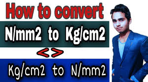 n mm2 to kg cm2 unit conversion
