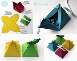 diy simple paper pyramid gift box