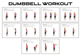 dumbbell workout poster 10 free pdf