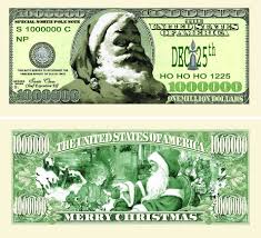 clic santa one million dollar bill