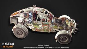 Players can also choose from 40 different paintjobs to customize their car, and must collect fuel in order to drive the buggy. Artstation Dying Light The Following Buggy Karol Miklas