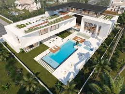 luxury house with pool interior