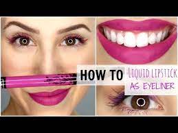 using liquid lipstick as eyeliner