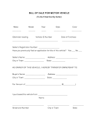 Automotive Bill Of Sale Form Printable Car Georgia Download Them Or