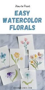 Simple Watercolor Flowers For Beginners