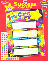 Success Star Chart Pack Of 25 With 100 Stickers