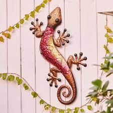 Luxenhome 24 In Pink Gecko Lizard