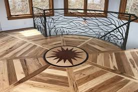 rustic light wood floor home gym ideas