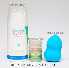 makeup sponge and rosacea cream 100ml