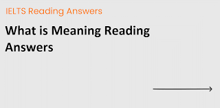 what is meaning reading answers
