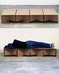 spartan sleeper disaster relief bed from cardboard boxes cardboard furniture design cardboard furniture cardboard design