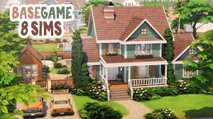 8 sim base game house the sims 4
