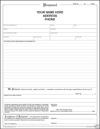 Printable Blank Bid Proposal Forms Forms Sample