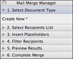 how to create a mail merge in word 2016