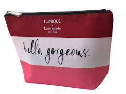 kate spade pink makeup cosmetic bag