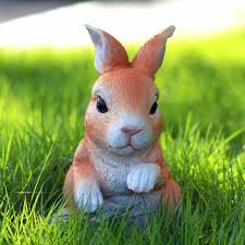 Rabbits Garden Animal Statues Outdoor