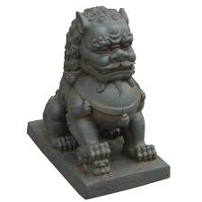 Gift Foo Dog Right Paw On Cub Statue