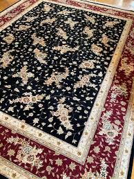 black chinese fl oriental rug