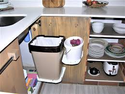 diy cabinet door mounted garbage bins
