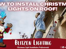 how to install christmas lights on roof