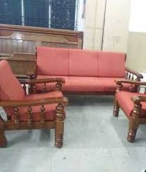 living room wooden sofa set at best