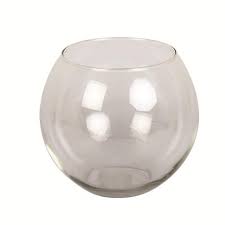 Glass Fishbowl Style Vase