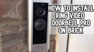 How to install Ring Video Doorbell PRO on brick siding #ring  #ringvideodoorbellpro - YouTube