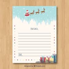 Cute Christmas Letter Template Vector Free Download