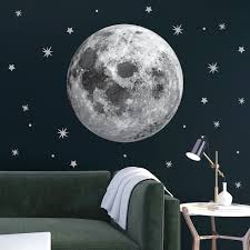 Moon Wall Decal Full Moon Sticker Large