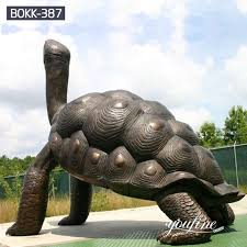 Large Bronze Tortoise Statue Garden