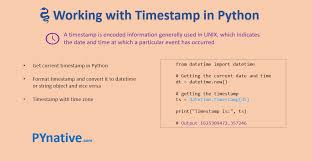 python timest with exles pynative