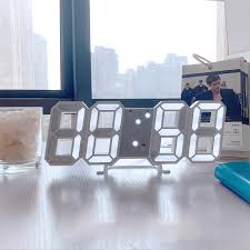 3d Led Modern Digital Alarm Wall Clock